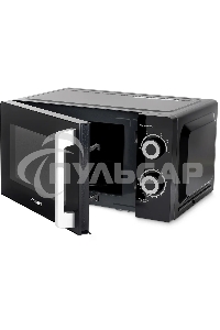 Микроволновая печь Hyundai HYM-M2054 черный/серебристый, 20 л, 700 Вт, переключатели - поворотный механизм