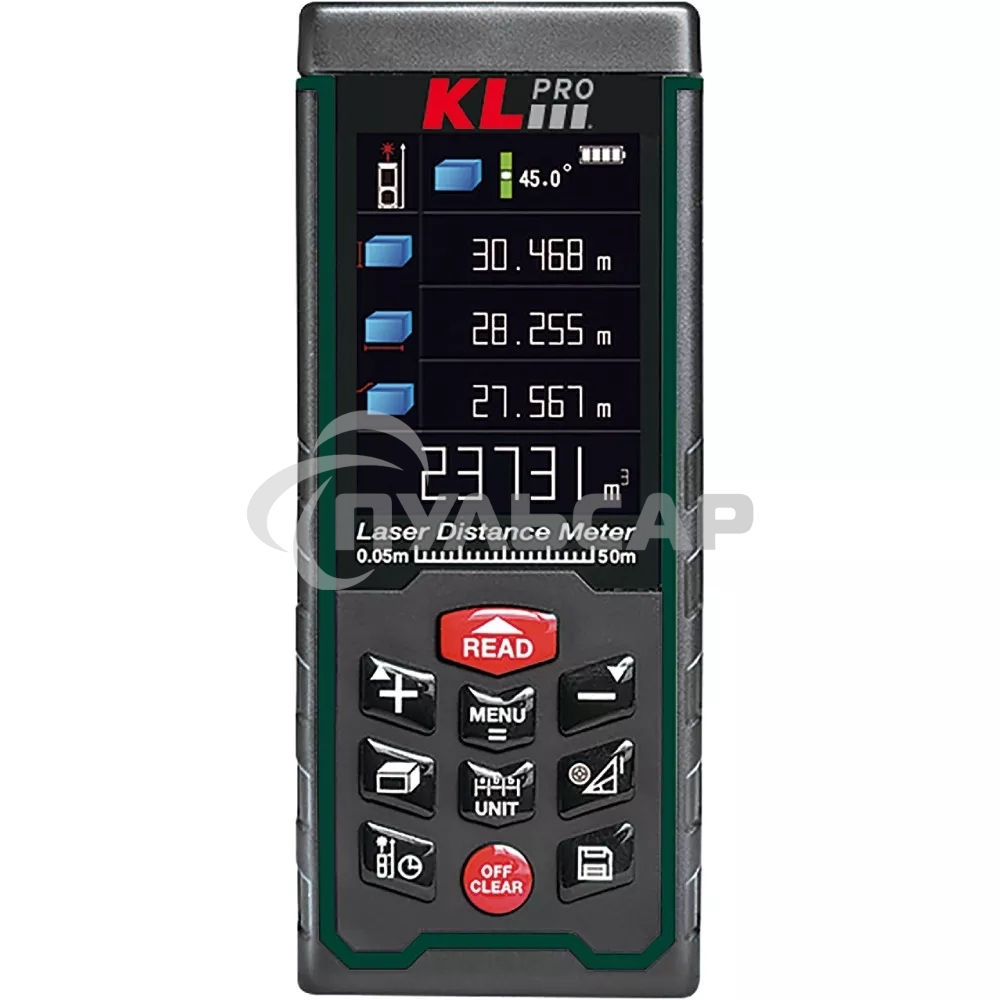 Профессиональный дальномер лазерный с Bluetooth-камерой KLPRO KLLZM120B 120 метров (Шнур USB, диск с ПО, чехол, батарейки ААА)