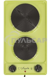 Электрическая плитка Лысьва ЭПБ 22 зеленый (настольная)