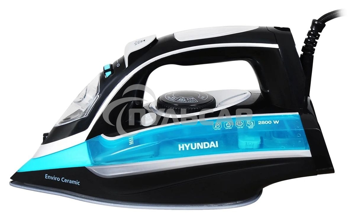 Утюг Hyundai H-SI01336 2800Вт черный/голубой