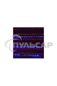 Гирлянда светод. Funray Cетка ML-320M, 3*2м, 320 LED, мульти (4цв.), IP20, прозрачный шнур 2м,конт