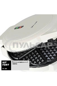 Вафельница Kitfort КТ-1624 1000Вт белый