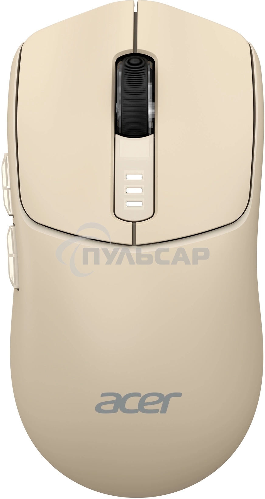 Мышь беспроводная Acer OMR312 бежевый, 3200 dpi, радиоканал, Bluetooth, USB, кнопки - 5