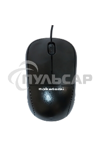 Мышь проводная Nakatomi MON-05U черный, 1000 dpi, USB, кнопки - 3