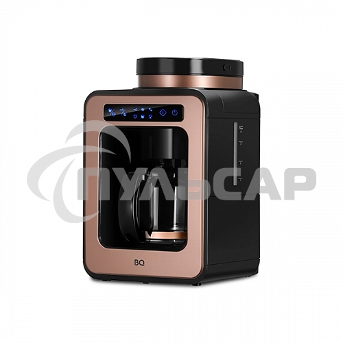 Кофеварка капельная BQ CM7000 Rose Gold-Black со встроенной кофемолкой, исп. кофе - молотый/зерновой, 0.6 л, 600 Вт.