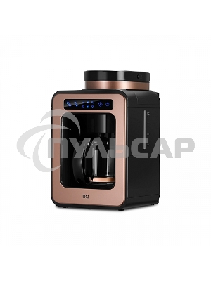 Кофеварка капельная BQ CM7000 Rose Gold-Black со встроенной кофемолкой, исп. кофе - молотый/зерновой, 0.6 л, 600 Вт.