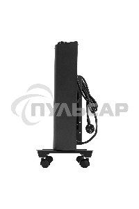 Конвектор Denzel XCE-1500B черный, 1500 Вт, 20 м2, термостат