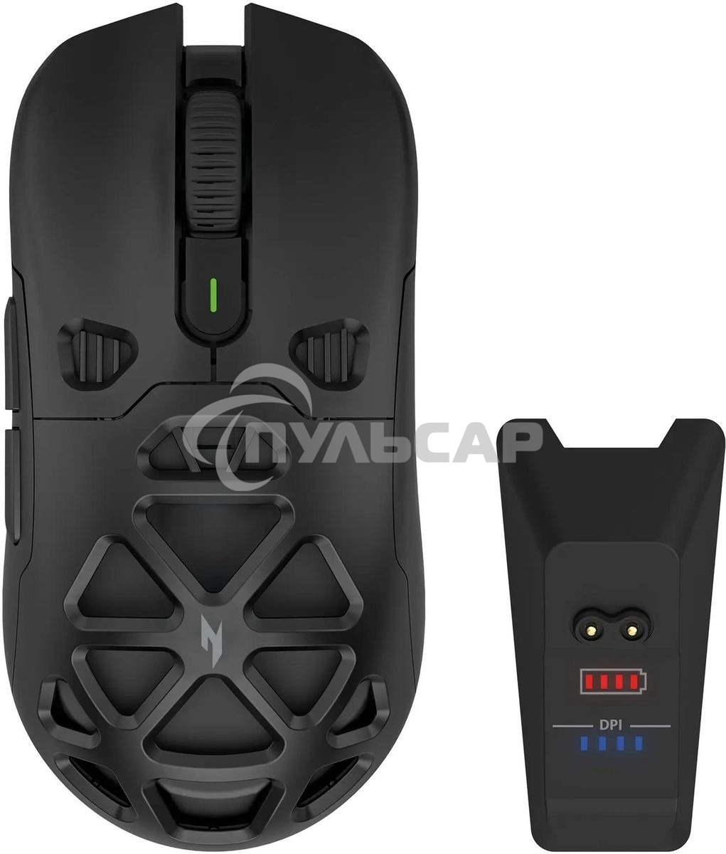 Мышь беспроводная Acer Nitro OMR404 черный, 6400 dpi, радиоканал, Bluetooth, USB, кнопки - 6