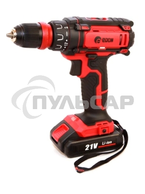Дрель-шуруповерт Edon AD-21AUN, Аккумуляторная, 21В, 2 АКБ, Кейс