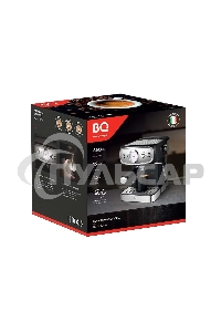 Кофеварка рожковая BQ CM1006 красный-стальной, исп. кофе - молотый, 1,5 л, 850 Вт, 15 бар