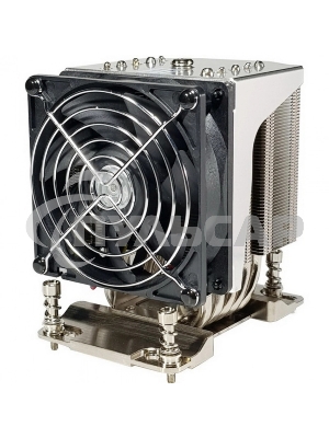 Кулер серверный Ablecom ACL-S40260 серебристый, 92 мм, алюминий/медь, 3800 об/мин, 38 дБ, 4 pin, 350 Вт, 126 мм