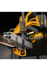 Струбцина Denzel F-образная, быстрозажимная, 450 х 80 мм, усиленный нейлоновый корпус