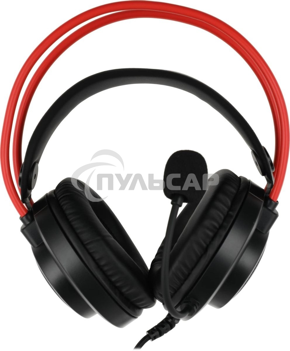 Наушники с микрофоном A4Tech Bloody G200S черный/красный 2м мониторные USB оголовье (G200S USB/ BLACK +RED)