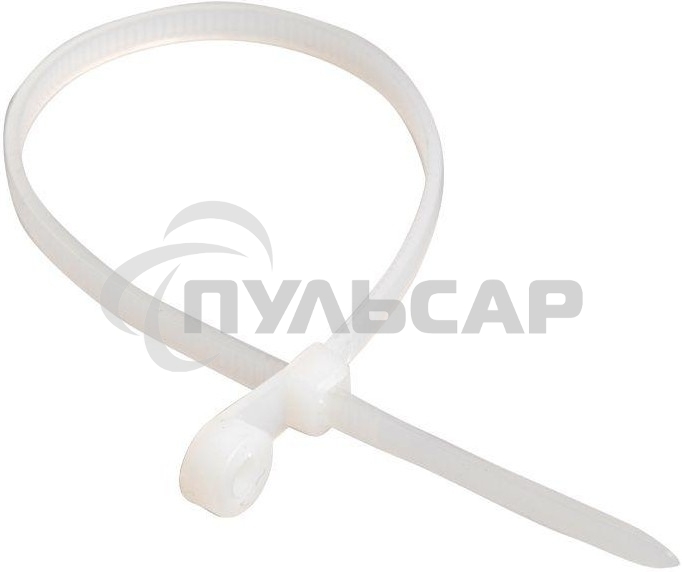 Хомут кабельный ИЭК UHH40-4-150-100 3.5х150 нейл. белый с отвер. для креп. ХОК (уп.100 шт)