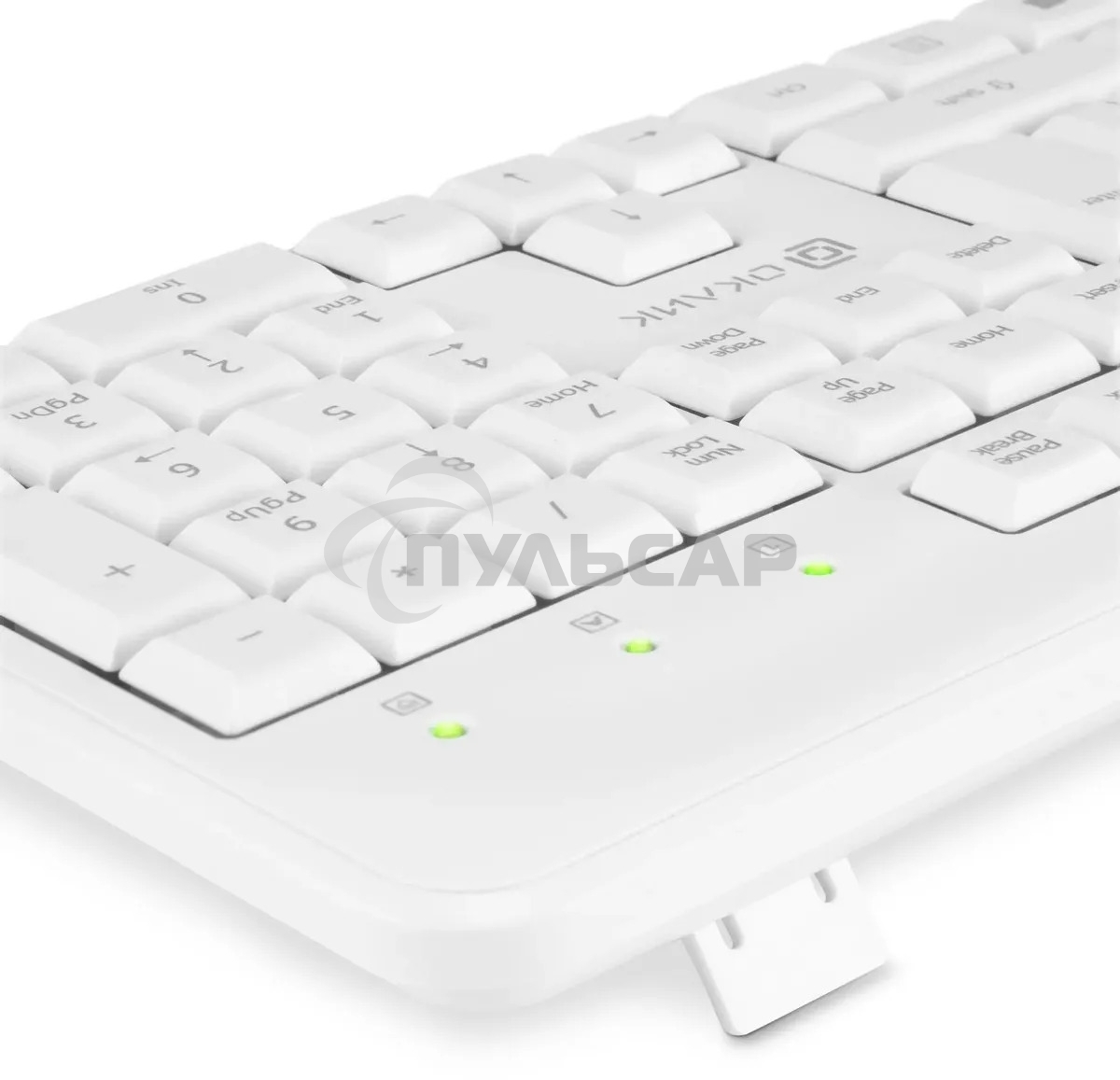 Клавиатура проводная Oklick 305M (1875227), USB, белый