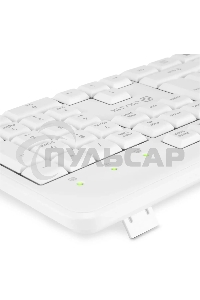 Клавиатура проводная Oklick 305M (1875227), USB, белый