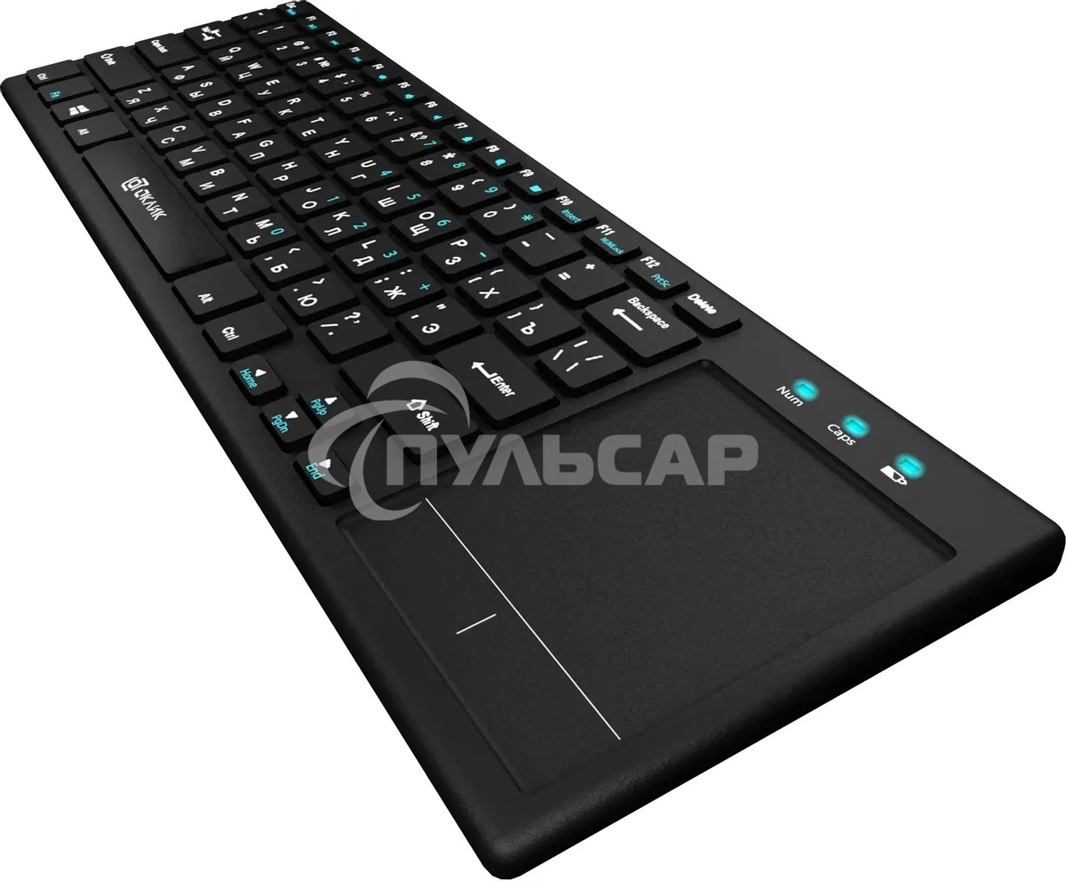 Клавиатура беспроводная Oklick 830ST, USB, Радиоканал, черный