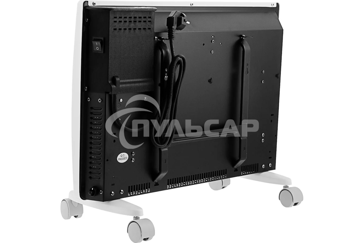 Конвектор гибридный Denzel HybridX-1500 белый, 1500 Вт, 25 м2, термостат, дисплей