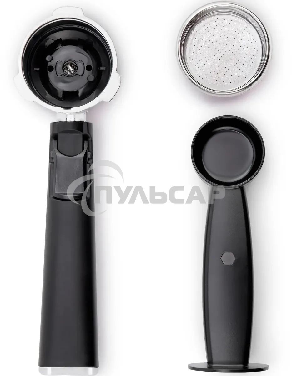 Кофеварка рожковая Vitek VT-1504 серебристый/черный, исп. кофе - молотый, 1.6 л, 850 Вт, 15 бар