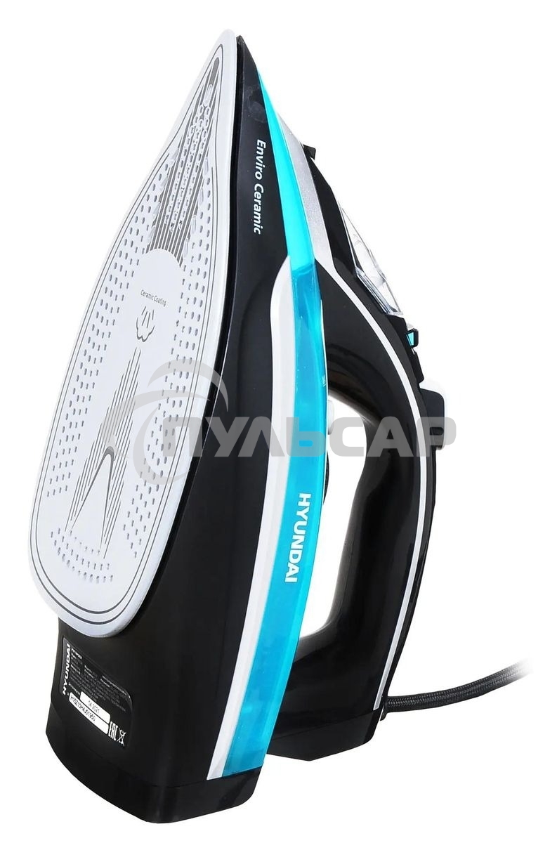 Утюг Hyundai H-SI01336 2800Вт черный/голубой