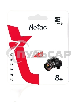 Флеш карта Netac P500 ECO MicroSDHC 8Gb C10 NT02P500ECO-008G-S