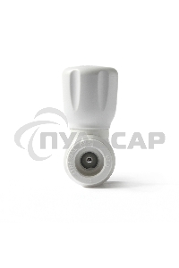 Кран шаровой 25 х 3/4' прямой для радиатора полипропиленовый PPR белый