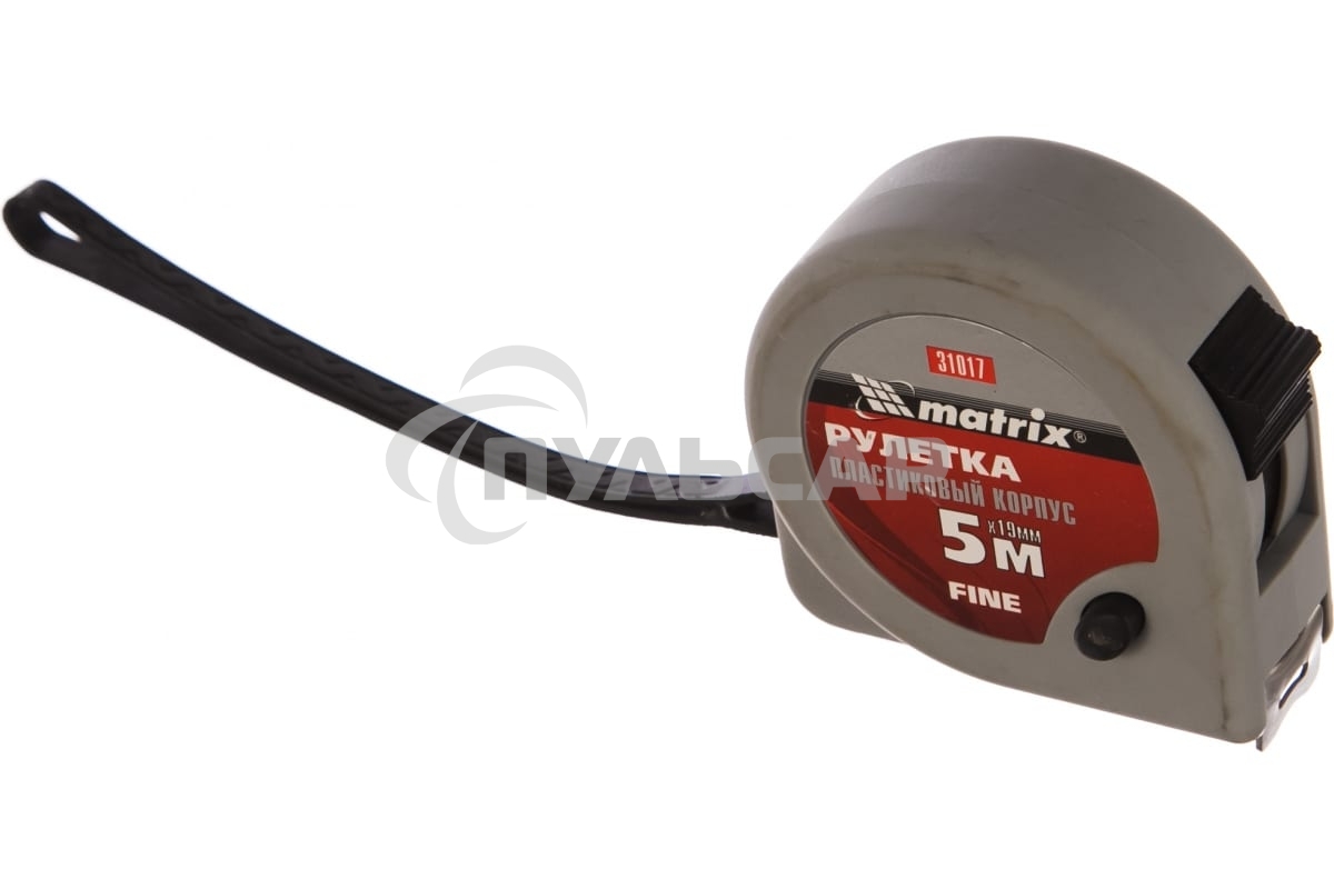 Рулетка Matrix Fine, 5 м х 19 мм, пластиковый корпус