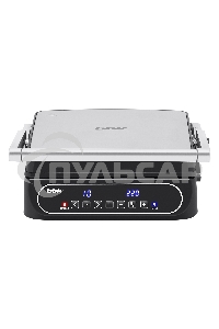 Гриль электрический BBK BEG3001 2000 Вт, черный/металлик