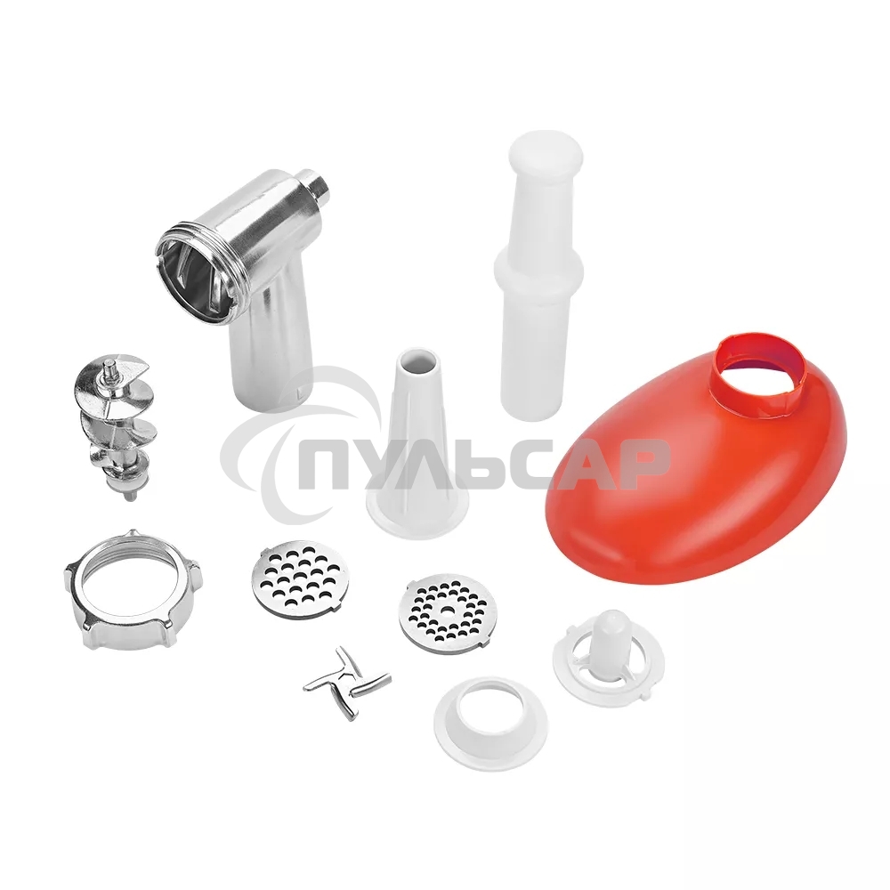 Мясорубка электрическая Kitfort КТ-2113-3 1000Вт белый/красный