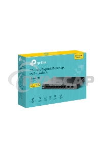 Настольный коммутатор TP-Link LS1210GP с 9 гигабитными портами (8 портов PoE+) и портом SFP