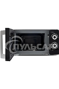 Микроволновая печь Hyundai HYM-M2054 черный/серебристый, 20 л, 700 Вт, переключатели - поворотный механизм