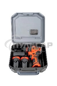 Дрель-шуруповерт Edon UAD-16BL, Аккумуляторная, 16,8В, 2 АКБ, Кейс