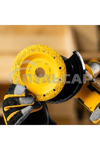 Чашка твердосплавная зачистная Denzel 125 мм, yаклонная, мелкое зерно #32