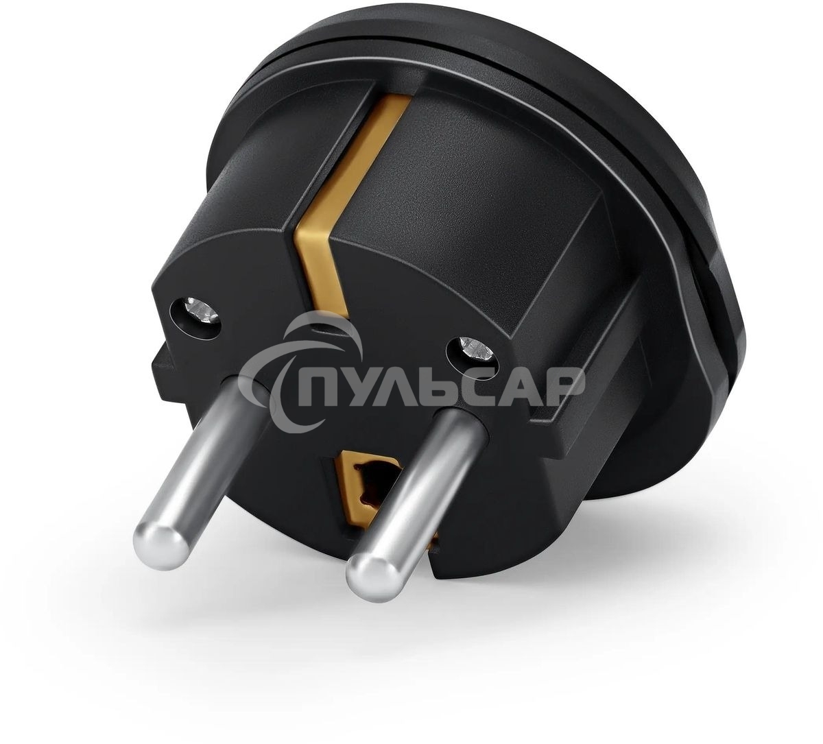 Адаптер-переходник Buro BU-PA01-B, 1 розетка, черный (пакет ПЭ)