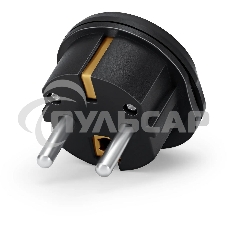 Адаптер-переходник Buro BU-PA01-B, 1 розетка, черный (пакет ПЭ)