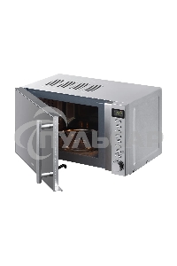 Микроволновая печь BBK 20MWG-733T/BS-M серебристый, 20 л, 700 Вт, поворотный тактовый механизм, кнопки