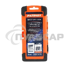 Набор буров PATRIOT SDS Plus, 5 шт: 5x110мм, 6x110мм, 6x160мм, 8x160мм, 10x160мм в боксе