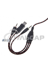 Наушники с микрофоном Oklick HS-L500G черный 2.2м мониторы оголовье