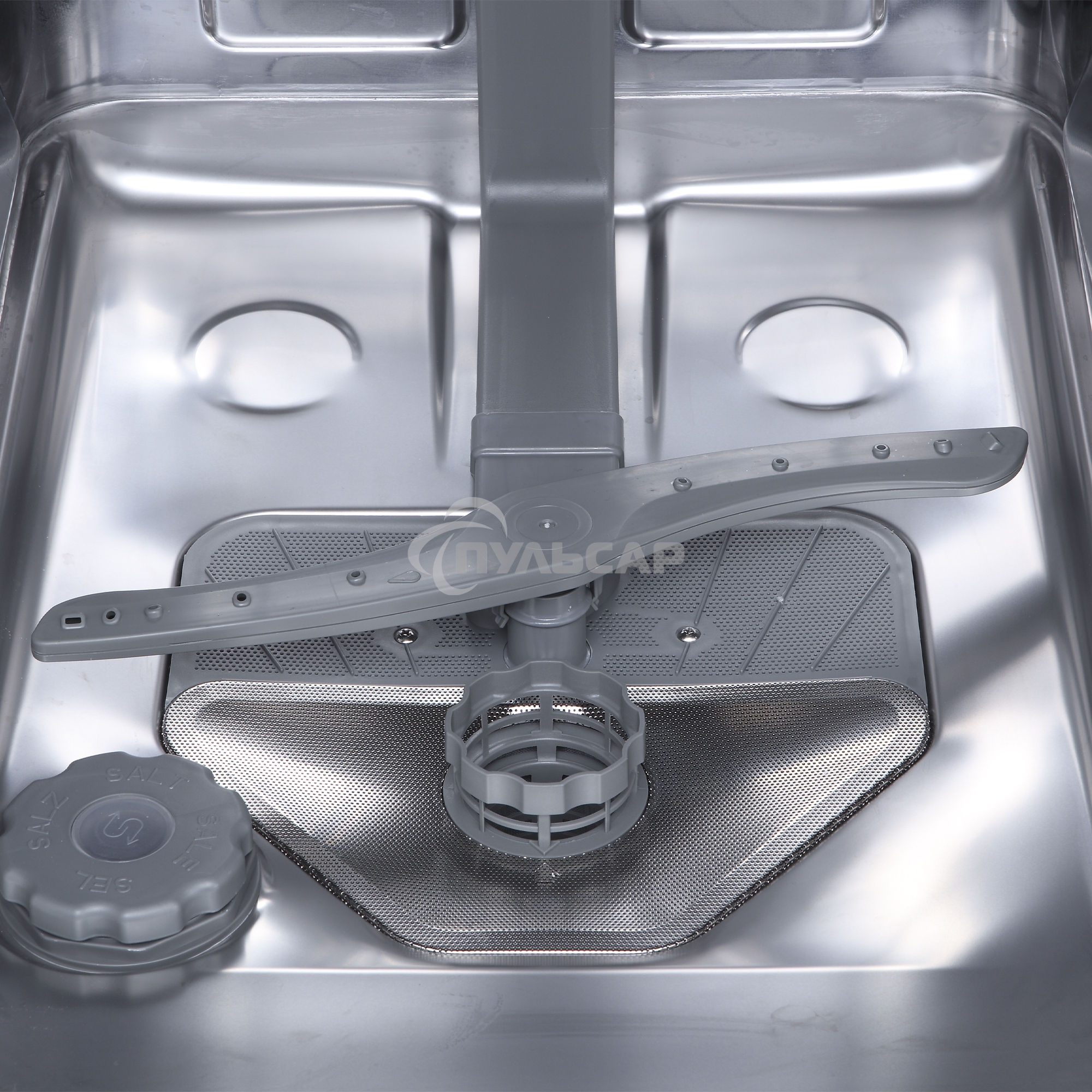 Посудомоечная машина Бирюса DWF-410/5 M, серый, 44.8 см, 10 компл., 49 дБ, класс A++