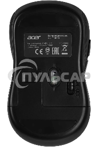 Мышь беспроводная Acer OMR306 черный/серый, 1600 dpi, радиоканал, USB, кнопки - 6