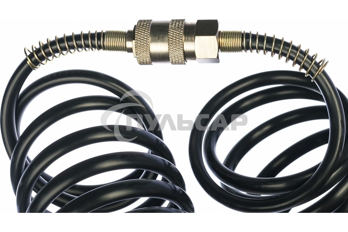 Пневматическое оборудование FUBAG Шланг спиральный с фитингами рапид_нейлон_10 бар_6х8мм_10м 170024