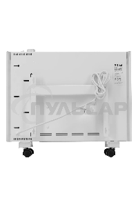 Конвектор Denzel XCE-1000 белый, 1000 Вт, 15 м2, термостат