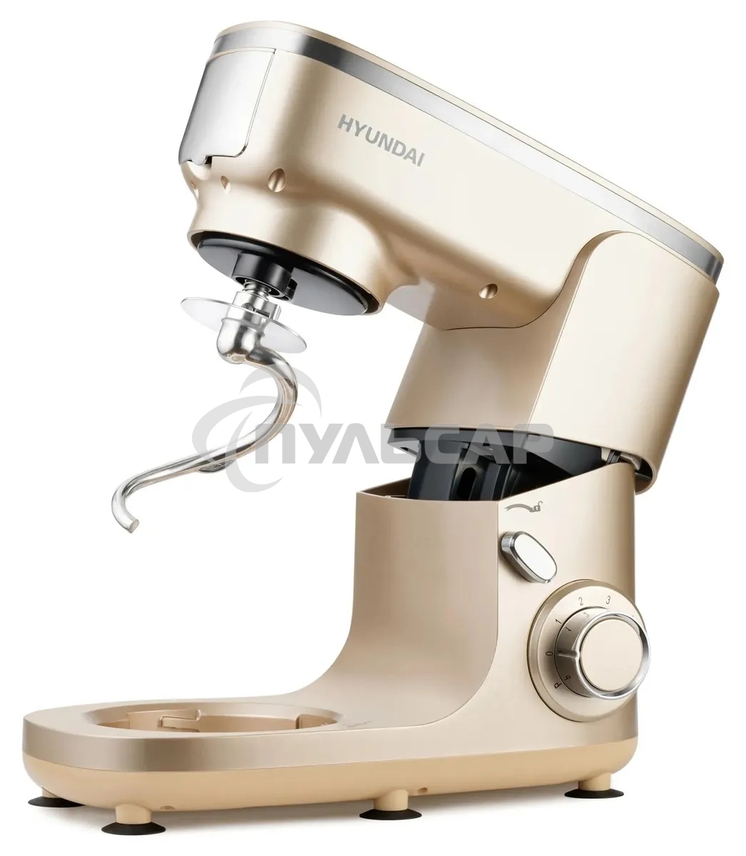 Кухонная машина Hyundai HYM-S7451 планетар.вращ. 1400Вт золотистый
