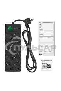 Сетевой фильтр Sven SF-10E-16 5,0 м (10 розеток) черный