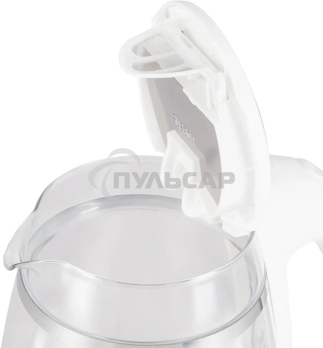 Чайник электрический Hyundai HYK-G3506 1.7л. 2200Вт белый/серебристый корпус: стекло