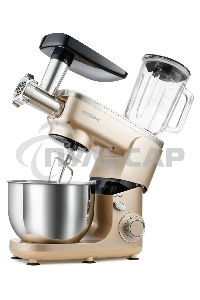 Кухонная машина Hyundai HYM-S7451 планетар.вращ. 1400Вт золотистый