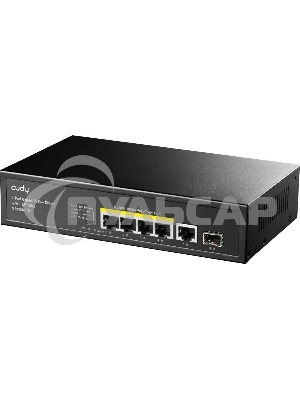 Коммутатор Cudy GS1005PTS1 (L2) 5x1Gbит/с 1SFP 4PoE+ 120W неуправляемый