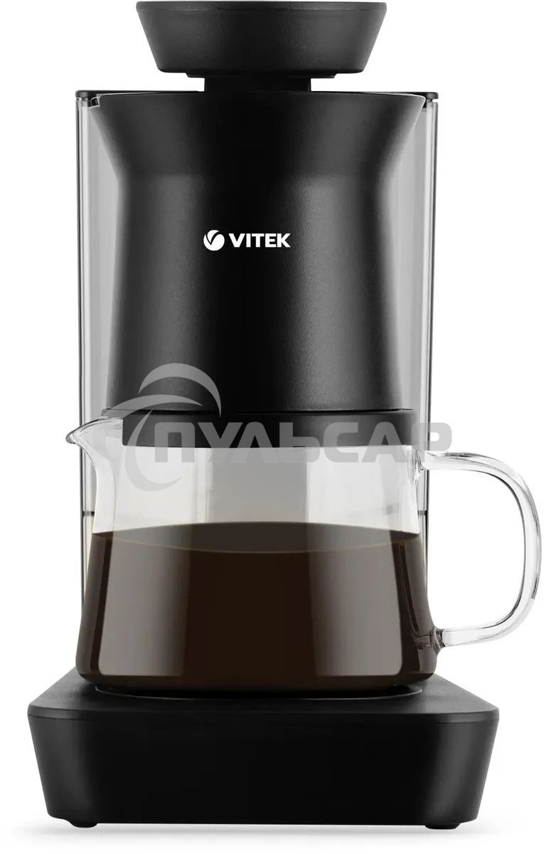 Кофеварка капельная Vitek Metropolis VT-8381 MC черный, исп. кофе - молотый, 0.54 л, 680 Вт.
