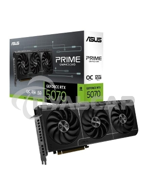 Видеокарта ASUS PRIME-RTX 5070-O12GRTX 5070,HDMI*1,DP*3,12G,D7; 90YV0M10-M0NA00