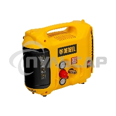 Компрессор воздушный DL1300, 10 бар, 1,3 кВт, 180 л/мин, 5 л, с набором аксессуаров Denzel